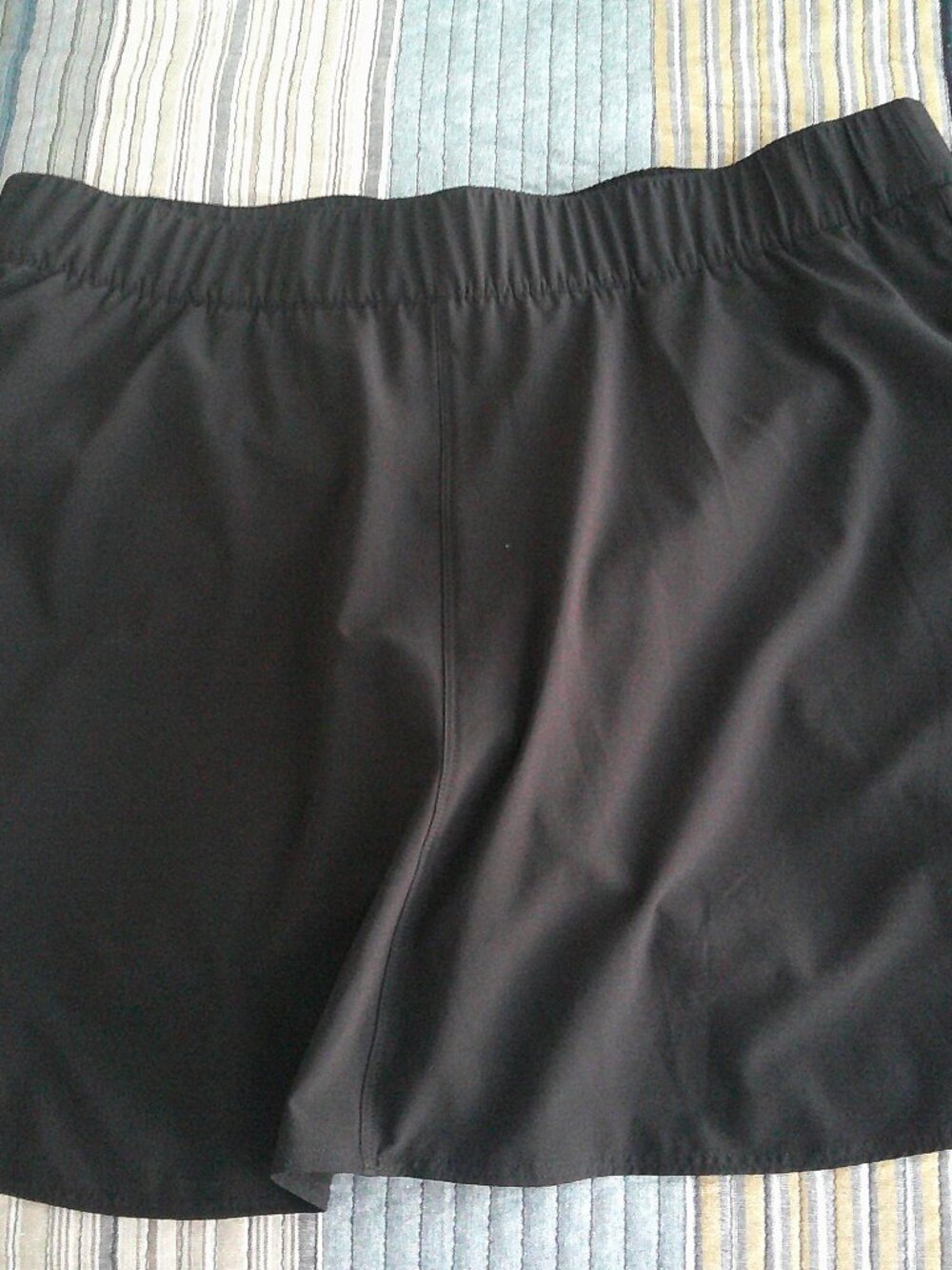 T By Talbots Black silky skort with Slit side pockets  Size XLP NWT